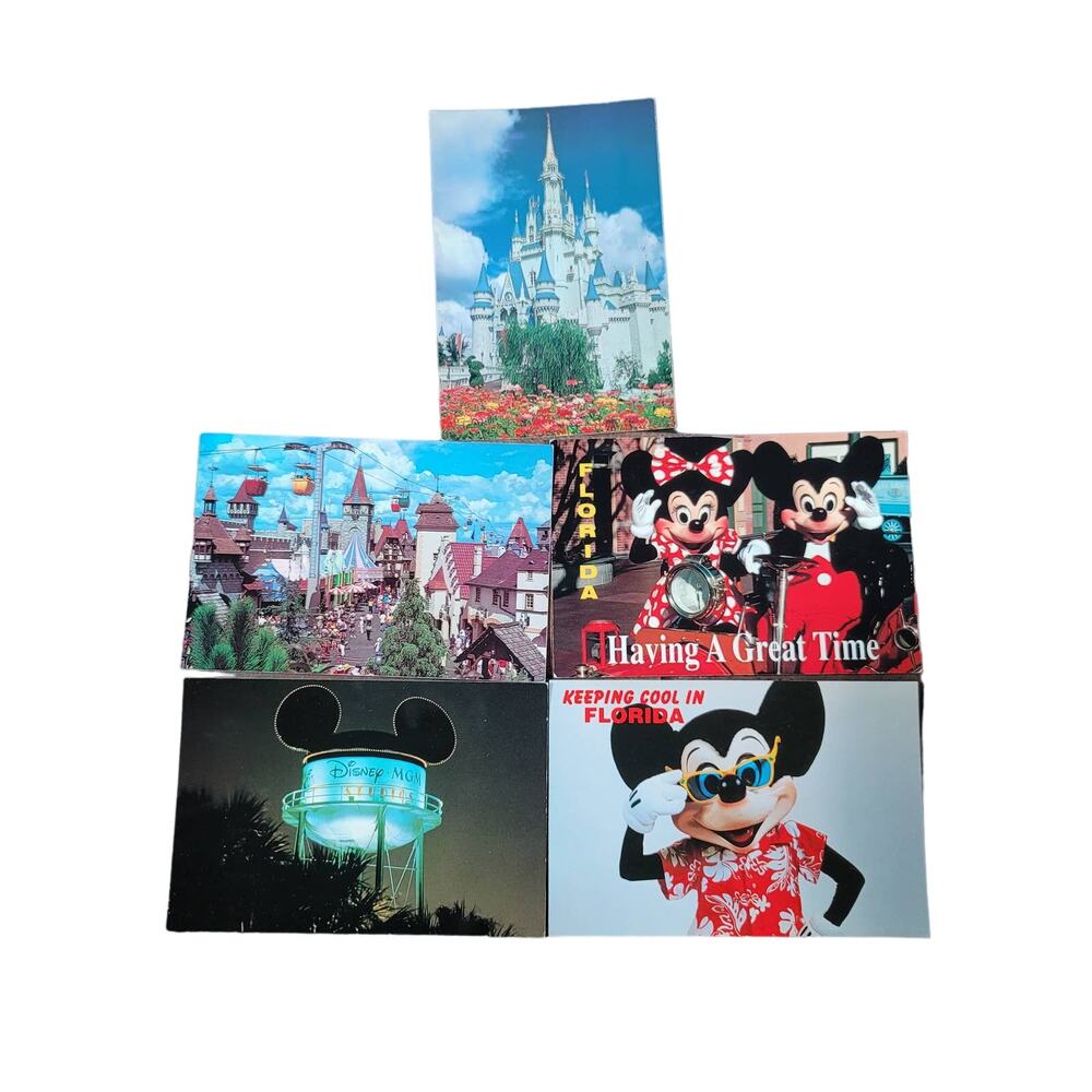 Vintage Disney Post Cards Lot of 6 Never Used